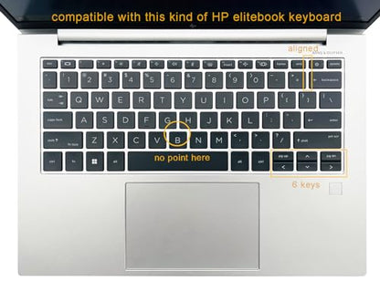 Keyboard Skin Cover Compatible with HP EliteBook 840 845 G9 G10 14" & HP EliteBook 830 835 G9 G10 13.3 inch Laptop, HP EliteBook Keyboard Accessories (Not fit 840 845 1040 G8 G7 G6 G5 G4 G3) Clear - color: Clear
