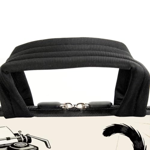 AMARY 13" 13.3" laptop sleeve chromebook case adjustable shoulder strap with handle accessory pocket (Cat-3) - color: Cat-3