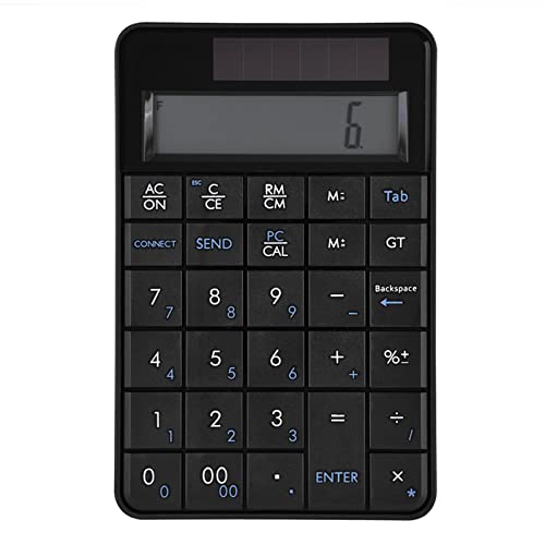 2-in-1 29-Key Numeric Keypad with LCD Display & Solar Power – Compact Small Num Pad for Laptop, Desktop, Accounting, Data Entry – Lightweight Portable Number Pad