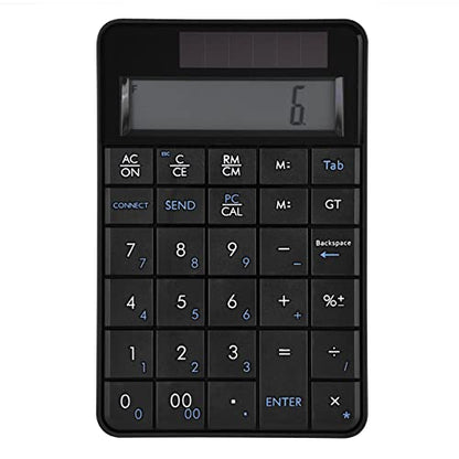 2-in-1 29-Key Numeric Keypad with LCD Display & Solar Power – Compact Small Num Pad for Laptop, Desktop, Accounting, Data Entry – Lightweight Portable Number Pad