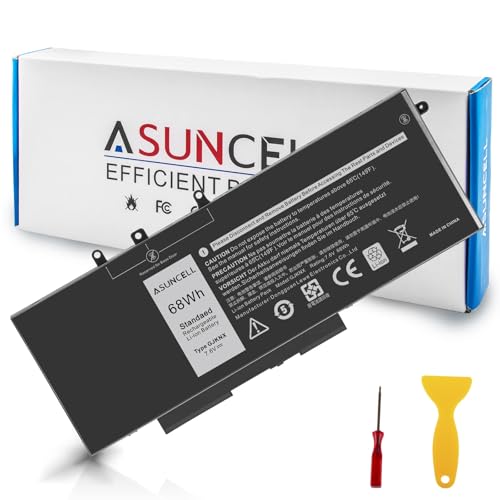 GJKNX 68WH 7.6V Battery Replacement For Dell Latitude 5480 5580 5490 5491 5580 5590 5591 5280 5288 5488 5491 5495 E5480 E5580 E5490 E5590 Precision 3520 3530 Series GD1JP 0GD1JP DY9NT 5YHR4 451-BBZG - size: GJKNX 10.83 * 5.12 * 0.73 in