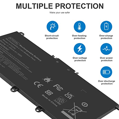 HT03XL Battery for HP Pavilion 15-cs0xxx 15-cs1065cl 15-da012dx 14-dk1013dx 15-cu1xxx 17-by0xxx 15-CS0053CL 15-dw0043dx 15t-dw100 15z-cw100 17-by1053dx 15-DA0033WM 14-CE0034TX 14-CE0064ST 14-CE1056WM - size: 7.32*3.54*0.24inch HT03XL