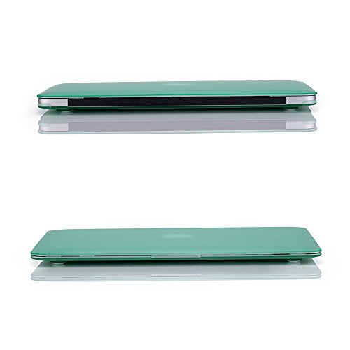 RUBAN Case Compatible with MacBook Air 13 Inch (Models: A1369 & A1466, Older Version 2010-2017 Release), Slim Snap On Hard Shell Protective Cover and Keyboard Cover, Green - color: Green