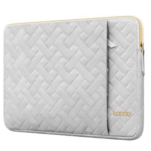 Lacdo 15-15.6 Inch Laptop Sleeve Case for Acer HP Lenovo Dell ASUS Laptop, Acer Aspire 15, HP Pavilion/Envy 15, Dell Latitude 15, Lenovo ThinkPad/IdeaPad 15, ASUS Zenbook/Vivobook Computer Bag, Gray - color: Gray, size: 15.6 Inch