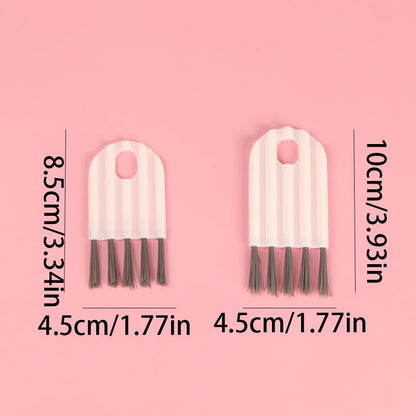 4-Piece Multi-Function Computer Cleaning Kit: Soft Brush, Keyboard Cleaner, Corner Gap Duster & Keycap Cleaner