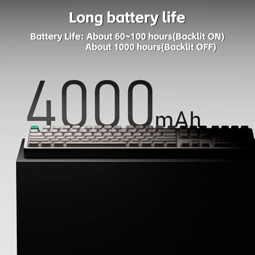 NuPhy Node100 Wireless Mechanical Keyboard, Hot Swappable Custom Bluetooth Keyboard, 109 Keys Computer Gaming Keyboards, Supports Touch Gestures, PBT Keycaps, RGB Backlit, Bluetooth/2.4GHz/USB-C - color: White, size: High-profile Blush Max Switch