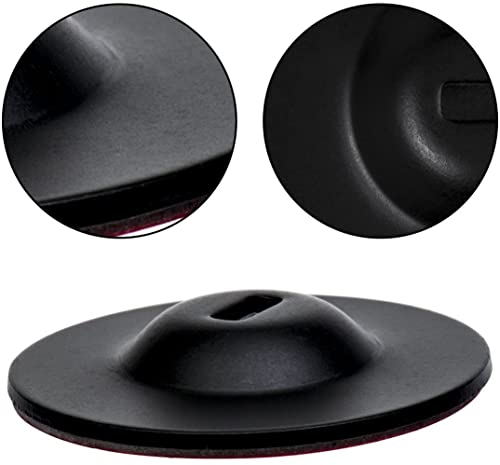 Anchor Plate Adhesive Security Plate, Laptop Lock Plate with Slot, Universal Lock Plate for Laptop, Monitor, Smart Phone,Tablet, Other Electronic Products 4 Pack (Black) - color: Black