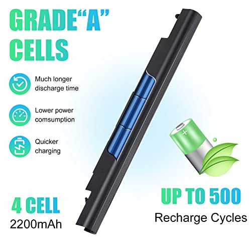 SML Laptop/Notebook Battery Replacement for HP 776622-001 728460-001 TPN-Q130 752237-001 TPN-Q132 LA04 TPN-Q129 LA04DF HSTNN-DB5M HSTNN-YB5M F3B96AA HSTNN-UB5M - Black - High Performance New