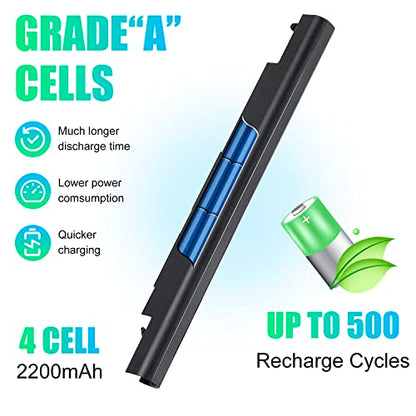 SML Laptop/Notebook Battery Replacement for HP 776622-001 728460-001 TPN-Q130 752237-001 TPN-Q132 LA04 TPN-Q129 LA04DF HSTNN-DB5M HSTNN-YB5M F3B96AA HSTNN-UB5M - Black - High Performance New