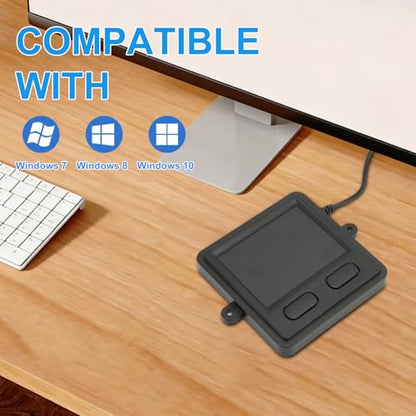 YOUTHINK Portable Trackpad Wired USB Touchpad, High Sensitivity Detachable Touchpad Multifunctional Black Mouse for Laptop Desktop