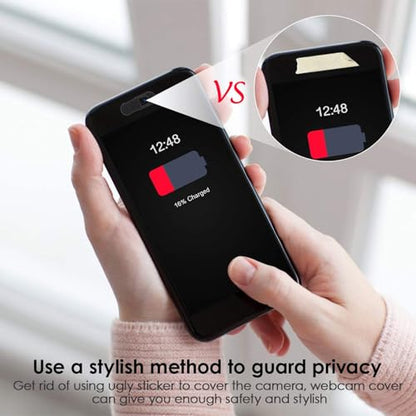 LALAFINA 4pcs Webcam Cover Slide for Laptop and Tablet, Anti-Peeping Privacy Shutter Adhesive Backing, Abs Material Web Camera Protector for Desktop and Portable Devices