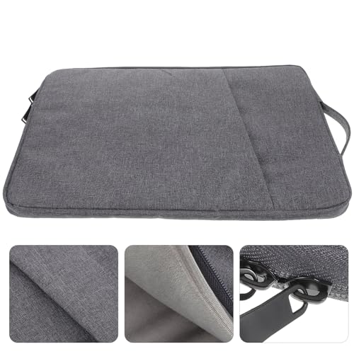 Artibetter Shockproof Laptop Bag 15.6 Inch Sturdy Briefcase Sleeve with Handle, Protective Tablet Carrying Case for Business and Travel, Dark Gray