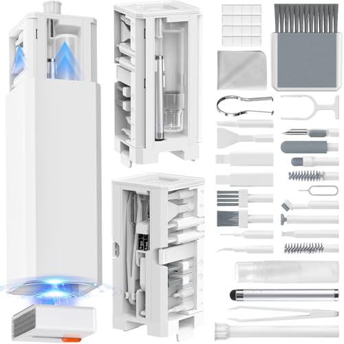 34-in-1 Electronics Cleaning Kit for iPhone, AirPods, Keyboard, USB C, Port | Professional, Multi-Purpose Cleaning Kit, With Cleaning Putty, Microfiber Cloth, Compact Portable Design White sunoyar - color: White