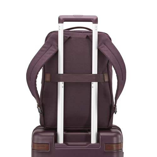 Samsonite Virtuosa Carry-On Travel Backpack with Padded Laptop Sleeve, Merlot - color: Merlot