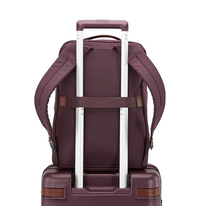 Samsonite Virtuosa Carry-On Travel Backpack with Padded Laptop Sleeve, Merlot - color: Merlot