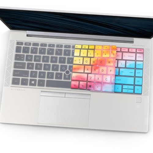 Keyboard Cover for HP EliteBook 840 G7 G8 14 Inch Notebook, HP EliteBook 845 G7 G8 14 Inch Notebook PC Model Laptop US Layout Keyboard Skin(Not for HP Elitebook 840 G5/G6)-Dazzling - color: Dazzling