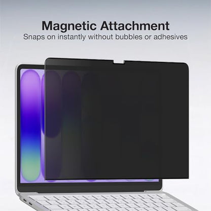 AMAZINGthing for MacBook Neo 13" [RADIX MagPrivacy] Magnetic Screen Protector, ±30° Privacy Viewing, Removable Privacy Film, 9H Hardness, 200μm Thin Profile, Reusable with Folder - size: Macbook Neo 13 inch
