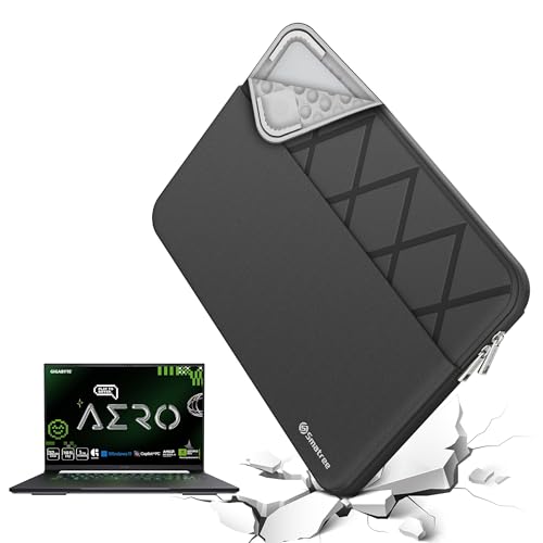 Smatree Laptop Sleeve for 15.6 inch GIGABYTE Aero 5 KE4/AERO 5 XE4 | for 16 inch GIGABYTE Aero 16 OLED BKF/BSF,Aorus 16X 9KG 2024/16X 9SG 2024/16X AKG 2024/ELITE 16 AE6H,Case with Pocket(E639) - color: Elite-Black, size: for 15.6 inch Aero 5 KE4/XE4(E639)