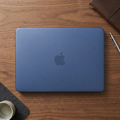 Batianda CrystalMist Case for MacBook Neo 13 Inch 2026, Frosted Indigo | 4-in-1 Bundle Official Color Matched, Frosted Translucent Shell, Anti-Fingerprint Matte Finish, Slim Lightweight Protection - color: Matte Indigo