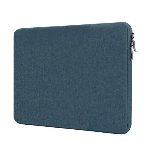 ProElife Sleeve Case for MacBook Neo & Air 13.6 Inch M5 M4, Water-Resistant | Navy, Precision Fit, Soft Inner Lining Padded, Anti-Scratch, Double Zippers, Travel Carry Laptop Bag for Home Office - color: Navy Blue