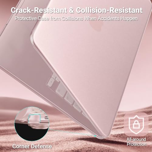 MOSISO Compatible with MacBook Neo Case 13 inch 2026 Release Model A3404 | Seamlessly Closes & Fingerprint-Resistant Protective Hard Shell Cover, Great for Work Travel Study Daily Use, Blush Clear - color: Blush Clear