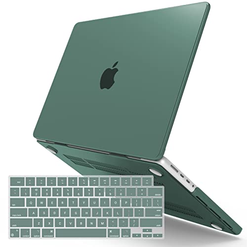 IBENZER Compatible with MacBook Pro 14 Inch Case 2026 2025 2024 2023 2022 M5 M4 M3 M2 M1 A3434 A3112 A3185 A3401 A2918 A2992 A2779 A2442 Mac Pro/Max,HardShellCase&KeyboardCover,Green, T14MTGN+1 - color: Midnight Green, size: For Macbook Pro 14" with Touch