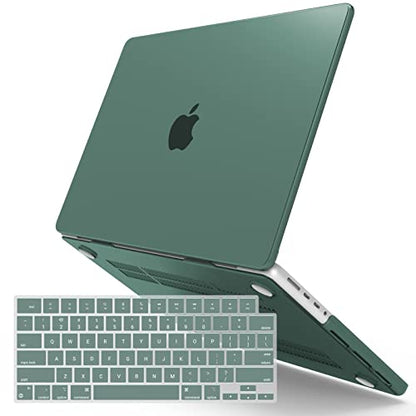 IBENZER Compatible with MacBook Pro 14 Inch Case 2026 2025 2024 2023 2022 M5 M4 M3 M2 M1 A3434 A3112 A3185 A3401 A2918 A2992 A2779 A2442 Mac Pro/Max,HardShellCase&KeyboardCover,Green, T14MTGN+1 - color: Midnight Green, size: For Macbook Pro 14" with Touch