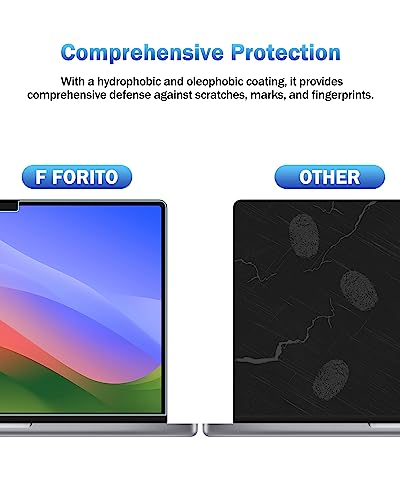 F FORITO 2-Pack Anti Blue Light Matte Screen Protector Compatible with MacBook Air 15.3 inch (2026-2023, M5, M4, M3, M2), Eye Protection Blue Light Blocking Anti Glare Computer - size: for MacBook Air 15.3" (2023-2025, M2,M3,M4)