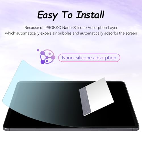 IPROKKO Blue Light Screen Protector for 13.1"Samsung Galaxy Tab S10 FE Plus | Matte Film Anti Glare & Fingerprint, HD Clear Eye Protection, Support S Pen, Easy Install Compatible With 2025 Tablet S10 FE+ - size: 2pcs S-13.1inch