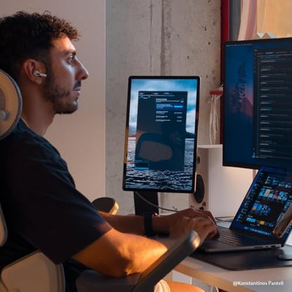 SOTSU FlipAction Pro 16" Gen 2 | 2.5K Portable Monitor | 2560 x 1600 (WQXGA) | 120 Hz | 100% DCI-P3 | 400 Nits | Pivot Rotate | Full Metal CNC | Perfect Match for Mac and Windows (Universe Black) - color: Universe Black