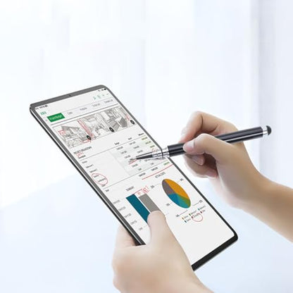 NOLITOY Capacitive Stylus Pen for Touch Screens High Precision and Sensitivity Stylus Pen for Phone Computer Black Writing Tool Metal Black It is Manufactured with Metal Material