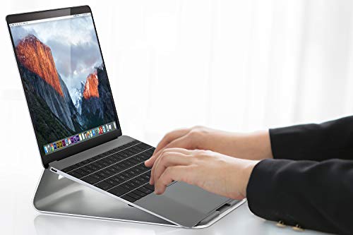 Mount-It! Tilted Laptop Riser for MacBook and iPad Pro - Ergonomic Laptop and Tablet Wedge - Notebook Cooling Stand for MacBook Pro, Chromebook, iPad Pro, Drawing Tablets with 11"-15" Screens