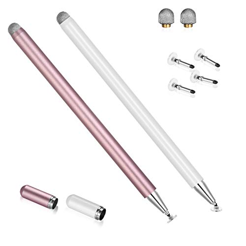 Stylus Pen for Touchscreen - 1.5mm Ultra-Fine Tip Stylus Pen for iPad Pro, Air | Magnetic Cap | 12H Battery | No Bluetooth | Compatible with iPhone, Android, Chromebook, Tablets