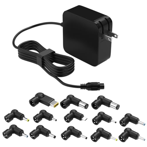 100W GaN USB C Laptop Chargers PD 3.0 Universal Laptop Compatible with HP/Dell/MacBook/Lenovo/Asus/Acer/Samsung Laptop Charger Type C, Compact & Portable with 13 Adapter Tips & Power Cord