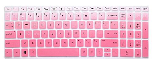 Keyboard Cover Skin Compatible for 15.6" HP Pavilion x360 15-br075nr, Pavilion 15-cc 15-cb Series 15-cc010nr 15-cb010nr, HP Envy x360 15m-bp 15m-bq Series, HP Envy 17.3" 17m-ae011dx (Ombre Pink) - color: Ombre Pink