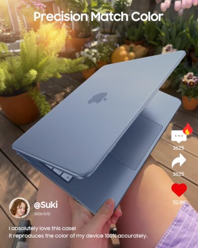 Fintie Case for MacBook Neo 13 Inch A3404 2026, Frost Indigo | Snap-On Hard Shell Cover, Ultra-Thin, Slim Fit, Lightweight - color: Frost Indigo