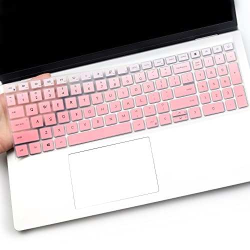 Keyboard Cover for 2025 Dell 16 Plus Laptop DB16250 DB16255 DC16250, Dell 15 Laptop DC15250 DC15255 15.6",2024 2023 Dell Inspiron 15 3510 3511 3515 3520 3525 3530 3535 5510 5515 5518 15.6 - color: OmbrePink