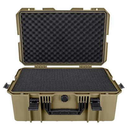 Eylar 21.6" Intact Series Carry-On Hard Camera Case, Lightweight and Durable Stacker Design with Foam (Dark Earth) - color: Dark Earth