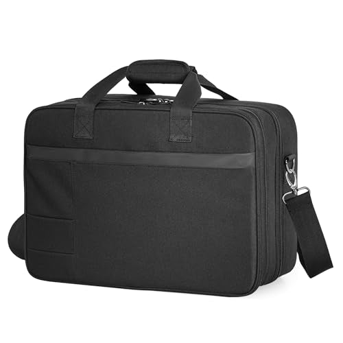CURMIO Printer Case Compatible with HP Tango/Tango X, OfficeJet 200/250 | Wireless Mobile Printer Travel Bag, Luggage & Shoulder Strap, Padded Lining, 15.6" Padded Laptop Sleeve, Home & Travel Use