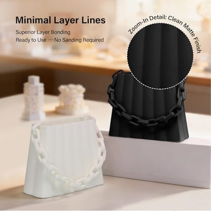 TPU Filament Matte 95A 1.75mm, 1kg - Shore 95A Flexible & Durable TPU, Matte Black，Low-Gloss Matte Finish, Minimal Layer Lines, for Phone Cases, Wearables & Functional Parts - color: Matte Black Tpu