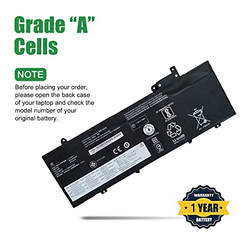 01AV478 L17L3P71 SB10K97620 Laptop Battery Replacement for Lenovo ThinkPad T480s Series Notebook L17M3P71 01AV479 SB10K97621 L17M3P72 01AV480 SB10K97622 11.58V 57Wh 4920mAh - size: 13.4*5.5*1.2inch 01AV478