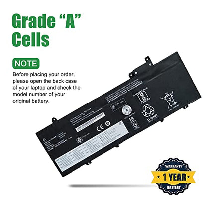 01AV478 L17L3P71 SB10K97620 Laptop Battery Replacement for Lenovo ThinkPad T480s Series Notebook L17M3P71 01AV479 SB10K97621 L17M3P72 01AV480 SB10K97622 11.58V 57Wh 4920mAh - size: 13.4*5.5*1.2inch 01AV478