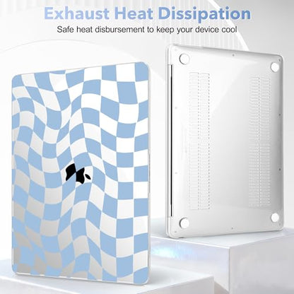 May Chen Compatible with MacBook Air 13 inch Case 2022 2021, 2020-2018 Release Model: M1 A2337 A2179 A1932, Plastic Hard Shell Case Cover for Mabook Air 13 inch with Retina Dispaly, Abstract & Grid - color: Abstract & grid