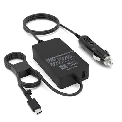 100W Laptop Car Charger USB C Compatible with Dell Latitude 5420 3520 5520 5510 7320 7520 7420 5430 5440 5540 5450,for Dell Pro 14 Plus 13 16 PB14250 PB13250 DB14250 PA16250 DB06250 PC16250