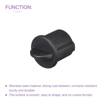 DMiotech 20 Pack BNC-A Port Cap Electrical Silicone Dustproof Caps Protective Cover for BNC-A, Black