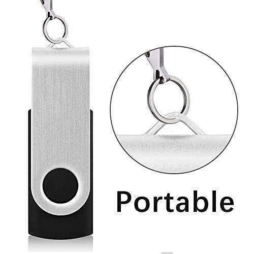 KEXIN 10 Pack 32GB Flash Drive USB Drive Memory Stick Thumb Drive Bulk | USB Drive Swivel USB 2.0 Jump Drive Data Storage - size: USB 2.0-32G, style: 10 Pack