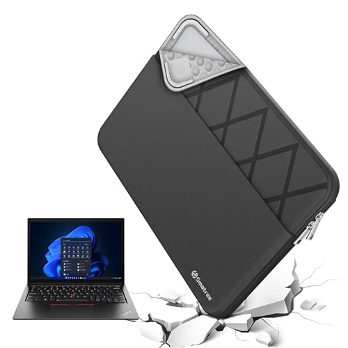 Smatree 14 inch Laptop Sleeve for Lenovo ThinkPad X1 2-in-1 Gen 9 | for 14 inch Lenovo ThinkPad X1 Carbon G10/11/12/13 Aura Edition,ThinkPad X1 Yoga G6/7/8 2 in 1,with Accessory Pocket (E420) - color: Elite-Black, size: for 14 inch Thinkpad X1(E420)