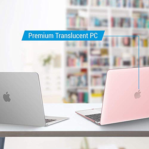 IBENZER Compatible with MacBook 12 Inch Case, Hard Shell Case Cover for Mac 12’’ with Retina Display Model A1534 (Version 2020 2019 2018 2017 2016 2015), Sakura Pink, MM12SKPK - color: Sakura Pink