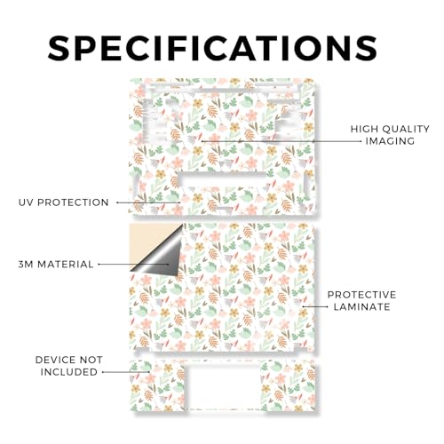 Laptop Skin Compatible with Asus TUF Gaming A14 (2026) - Neutral Flowers - Premium 3M Vinyl Protective Wrap Decal Cover - Easy to Apply | Crafted in the USA by MightySkins - color: Neutral Flowers, size: TUF Gaming A14 (2026) Full Cover Skin, style: Matte