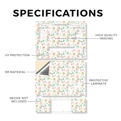 Laptop Skin Compatible with Asus TUF Gaming A14 (2026) - Neutral Flowers - Premium 3M Vinyl Protective Wrap Decal Cover - Easy to Apply | Crafted in the USA by MightySkins - color: Neutral Flowers, size: TUF Gaming A14 (2026) Full Cover Skin, style: Matte